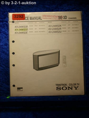 Sony service manual 24ws2d - sony,
