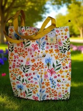 Cooksmart British Designed Cotton Canvas Bumble Bee Tote Bag 44 x 35 x 3 cm