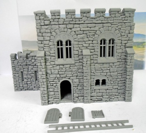 28mm norman square keep 3d - norman,