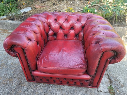 Chesterfield armchair oxblood - chesterfield,