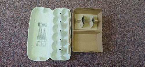 Empty cardboard egg tray - cardboard,