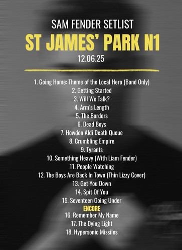 Sam fender james - sam,
