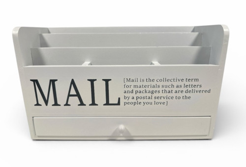 Mail organizer holder drawer - mail,