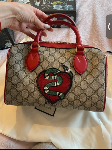 Gucci boston supreme bag - gucci, gg