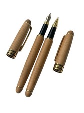 Genius Iridium Germany Wooden Refillable Fountain Pen And Ball Pen Set