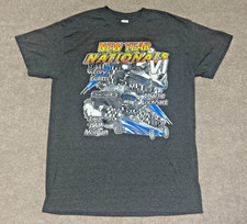 New Year Nationals VI Drag Racing Shirt Size Medium Gray Motorsports 2020