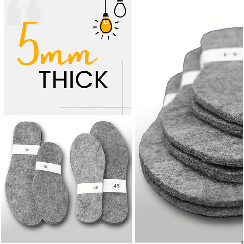5mm thick felt shoes - felt, boots