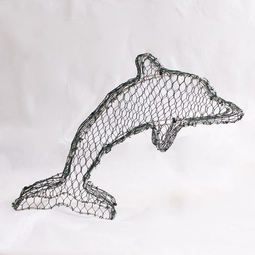 Topiary dolphin frame - dolphin,