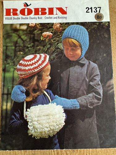 Robin vintage knitting - robin, &