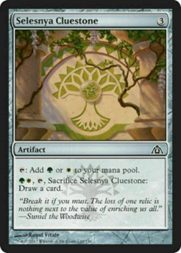 Selesnya cluestone dragon - cluestone, dragon's