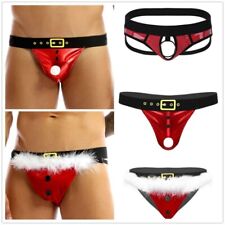 UK Sexy Mens Christmas Thong