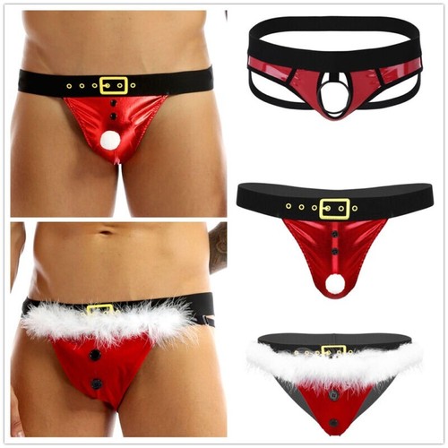 Sexy mens christmas thong - christmas,