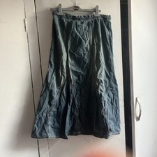 Women’s M&S Marks And Spencer’s Denim Maxi Skirt Size Uk 12