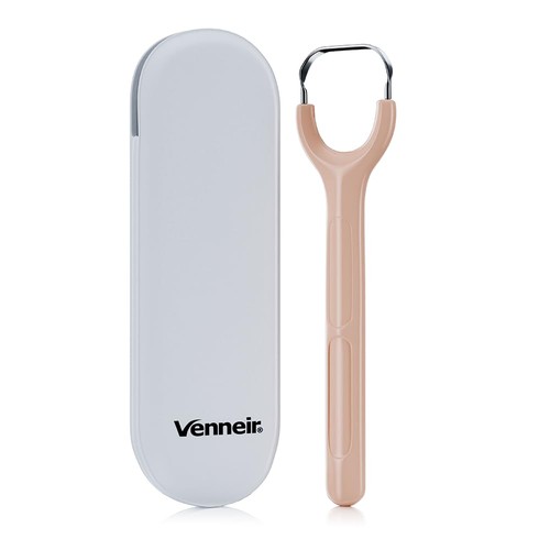 Venneir tongue scraper with - tongue,