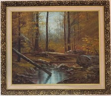 Large oil painting atmospheric