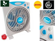 Ram 300mm Eco Fan 12" Fan 3 Speed Air Mover Oscillate Hydroponics Cooling Fan