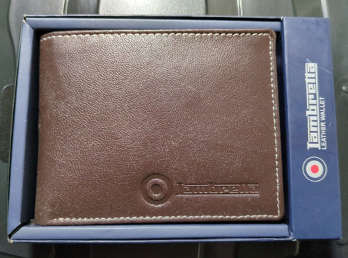 Lambretta logo brown leather - logo,