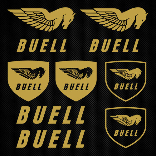 Buell sticker horse - buell, logo