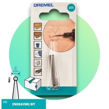 Dremel 105 0.8mm Engraving Cutter Carving Engraving Routing Pack of 3