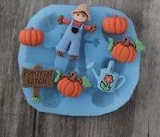 Scarecrow Halloween Silicone Fondant  Mould Chocolate Cake Molds Topper Icing 3D