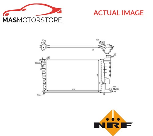 Engine cooling radiator nrf - engine,