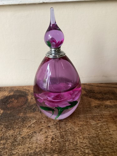 Vintage purple glass perfume - vintage,