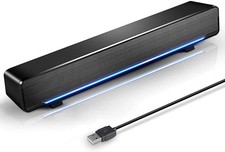 Computer PC Bluetooth Soundbar Speakers Wireless USB Powered Laptop Desktop