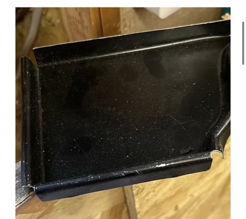 Aluminum gutter end cap - gutter, left