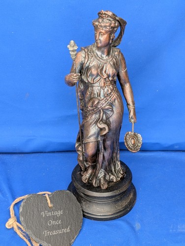 Antique greek goddess - goddess, spelter