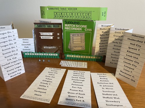 Subbuteo job lot scoreboard - job-lot,