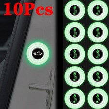 10pcs Car Door Anti-Shock Silicone Pad Shock-Absorbing Gasket Luminous Car Parts