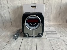 Retro Style AM/FM Radio Alarm Clock Cube Mains Powered 