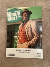 RUDOLPH WALKER - PATRICK (EASTENDERS) HAND SIGNED BBC CAST CARD-UNDEDICATED