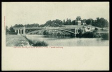 Early Undivided Postcard - Severn Bridge & Mythe Hill Tewkesbury Gloucestershire