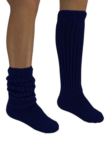 Navy slouch knee scrunch - navy,