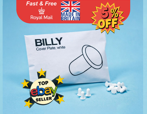 White plastic cover caps - white,