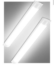 2 Pcs 4FT 115cm LED Batten Light,40W LED Tube Light Ceiling Surface Mounted Lig