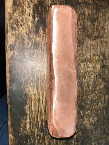 Hand poured copper - bar, g