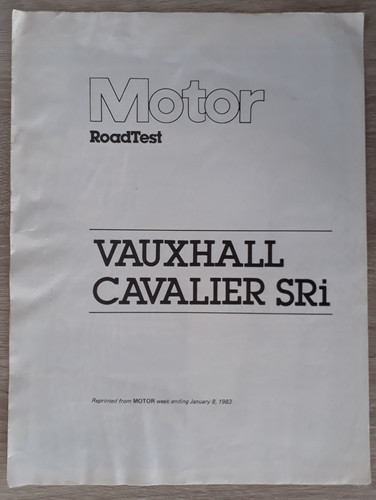 Vauxhall cavalier sri road - vauxhall,