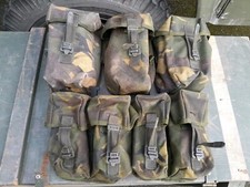 British Woodland DPM PLCE 5 Pouch Set Ammo UTILITY Water Pouch Used Genuine 