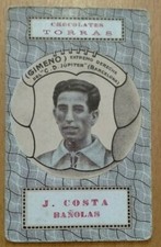 Spanish Playing Cards Footballers - Gimeno of C. D. Jupiter 1920s