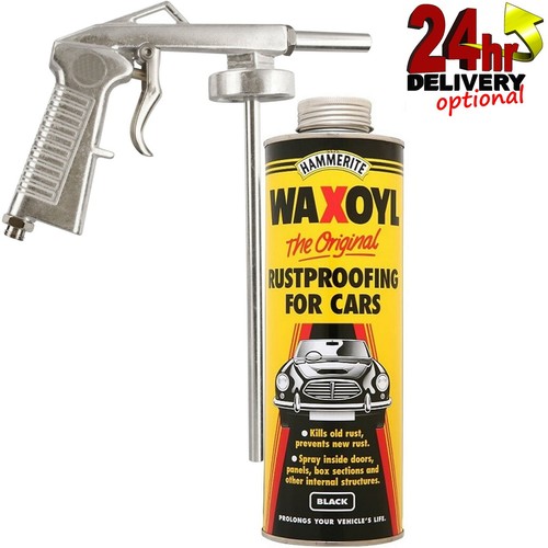 Hammerite 1litre black waxoyl - hammerite,