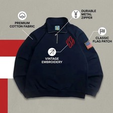 Vintage Navy Blue Quarter Zip