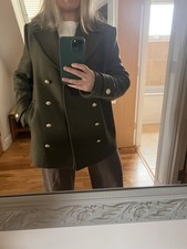 Zara Women's Khaki Pea Coat