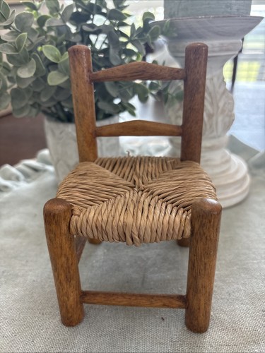 Vintage wooden doll chair - vintage, with
