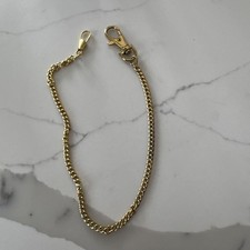 Fob Watch Chain Gold Coloured Metal Used