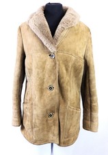 Pre-Loved Women's Baily's Of Glastonbury Tan/Brown Sheepskin Coat 16