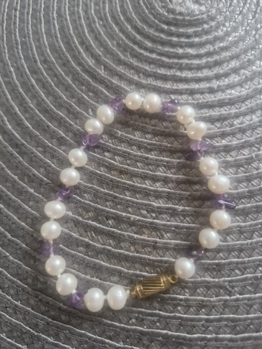 Freshwater pearl amethyst - pearl,