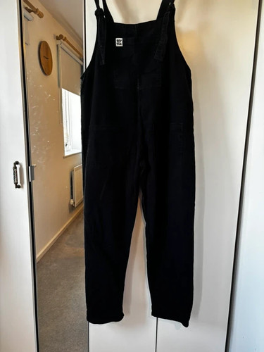 Lucy yak black dungarees - black,