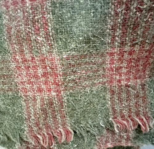 Vintage tweed fabric remnant - vintage,